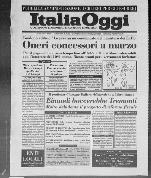 Italia oggi : quotidiano di economia finanza e politica